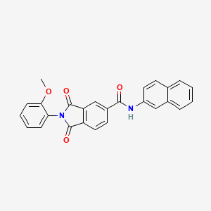 2-(2-methoxyphenyl)-N-(naphthalen-2-yl)-1,3-dioxo-2,3-dihydro-1H-isoindole-5-carboxamide