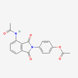 4-[4-(acetylamino)-1,3-dioxo-1,3-dihydro-2H-isoindol-2-yl]phenyl acetate