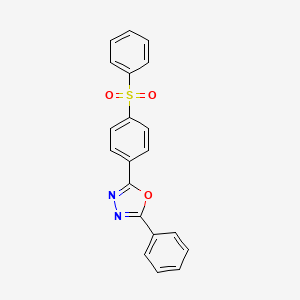 2-Phenyl-5-[4-(phenylsulfonyl)phenyl]-1,3,4-oxadiazole