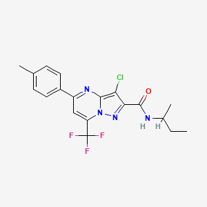 N-(butan-2-yl)-3-chloro-5-(4-methylphenyl)-7-(trifluoromethyl)pyrazolo[1,5-a]pyrimidine-2-carboxamide