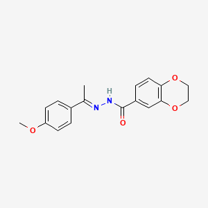 N'-[(1E)-1-(4-methoxyphenyl)ethylidene]-2,3-dihydro-1,4-benzodioxine-6-carbohydrazide