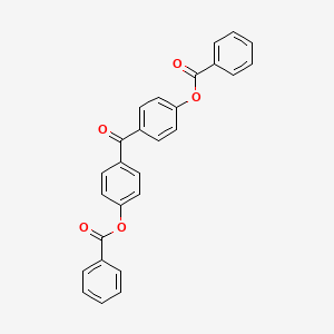 molecular formula C27H18O5 B11105810 4,4'-Di-(benzoyloxy)benzophenone 