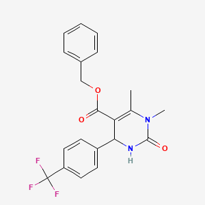 Benzyl 1,6-dimethyl-2-oxo-4-[4-(trifluoromethyl)phenyl]-1,2,3,4-tetrahydropyrimidine-5-carboxylate