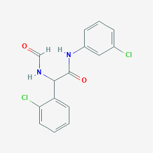 2-(2-chlorophenyl)-N-(3-chlorophenyl)-2-(formylamino)acetamide