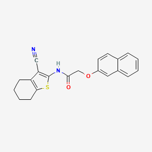 N-(3-cyano-4,5,6,7-tetrahydro-1-benzothiophen-2-yl)-2-(naphthalen-2-yloxy)acetamide