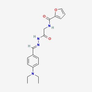 N-({N'-[(E)-[4-(Diethylamino)phenyl]methylidene]hydrazinecarbonyl}methyl)furan-2-carboxamide