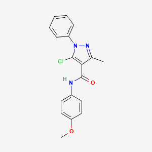 5-chloro-N-(4-methoxyphenyl)-3-methyl-1-phenylpyrazole-4-carboxamide