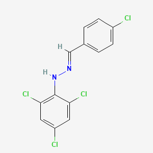 (1E)-1-(4-chlorobenzylidene)-2-(2,4,6-trichlorophenyl)hydrazine