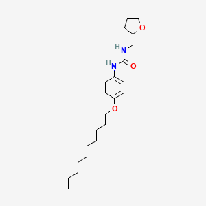 molecular formula C22H36N2O3 B11106018 1-[4-(Decyloxy)phenyl]-3-(tetrahydrofuran-2-ylmethyl)urea 