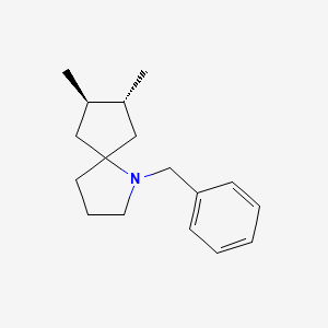 molecular formula C17H25N B11106042 (7R,8R)-1-benzyl-7,8-dimethyl-1-azaspiro[4.4]nonane 