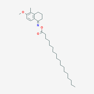 1-({[(1E)-6-methoxy-5-methyl-3,4-dihydronaphthalen-1(2H)-ylidene]amino}oxy)octadecan-1-one