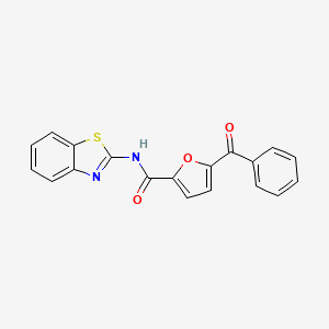 N-(1,3-benzothiazol-2-yl)-5-(phenylcarbonyl)furan-2-carboxamide