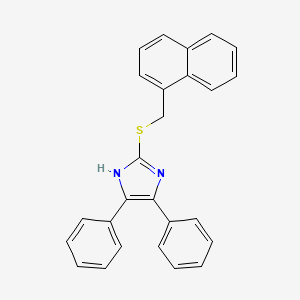 2-[(naphthalen-1-ylmethyl)sulfanyl]-4,5-diphenyl-1H-imidazole