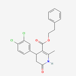 2-Phenylethyl 4-(3,4-dichlorophenyl)-2-methyl-6-oxo-1,4,5,6-tetrahydropyridine-3-carboxylate