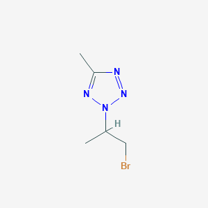 2-(1-bromopropan-2-yl)-5-methyl-2H-tetrazole