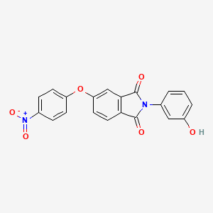 2-(3-hydroxyphenyl)-5-(4-nitrophenoxy)-1H-isoindole-1,3(2H)-dione