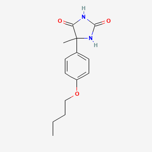 HYDANTOIN, 5-(p-BUTOXYPHENYL)-5-METHYL-