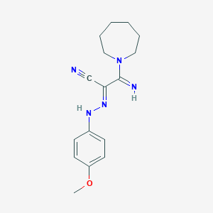 3-Azepan-1-yl-3-imino-2-[(4-methoxy-phenyl)-hydrazono]-propionitrile