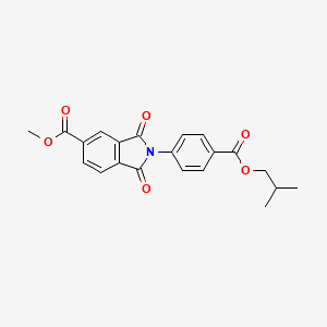 methyl 2-{4-[(2-methylpropoxy)carbonyl]phenyl}-1,3-dioxo-2,3-dihydro-1H-isoindole-5-carboxylate