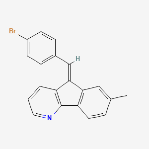 (5Z)-5-(4-bromobenzylidene)-7-methyl-5H-indeno[1,2-b]pyridine