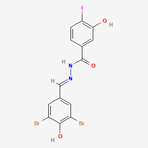 N'-[(E)-(3,5-dibromo-4-hydroxyphenyl)methylidene]-3-hydroxy-4-iodobenzohydrazide