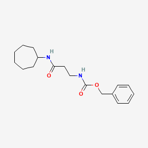 benzyl N-[3-(cycloheptylamino)-3-oxopropyl]carbamate