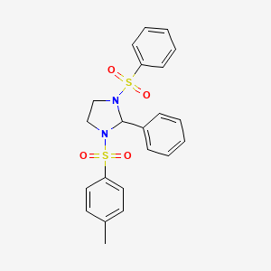 1-[(4-Methylphenyl)sulfonyl]-2-phenyl-3-(phenylsulfonyl)imidazolidine