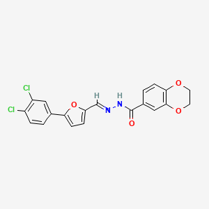 N'-{(E)-[5-(3,4-Dichlorophenyl)-2-furyl]methylene}-2,3-dihydro-1,4-benzodioxine-6-carbohydrazide