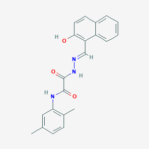 N-(2,5-dimethylphenyl)-2-{(2E)-2-[(2-hydroxynaphthalen-1-yl)methylidene]hydrazinyl}-2-oxoacetamide