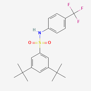 3,5-di-tert-butyl-N-[4-(trifluoromethyl)phenyl]benzenesulfonamide