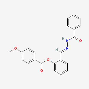 2-[(E)-[(Phenylformamido)imino]methyl]phenyl 4-methoxybenzoate