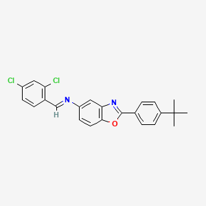 2-(4-tert-butylphenyl)-N-[(E)-(2,4-dichlorophenyl)methylidene]-1,3-benzoxazol-5-amine