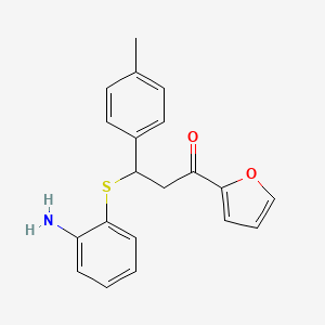 3-[(2-Aminophenyl)sulfanyl]-1-(furan-2-yl)-3-(4-methylphenyl)propan-1-one