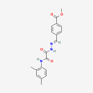 methyl 4-[(E)-(2-{[(2,4-dimethylphenyl)amino](oxo)acetyl}hydrazinylidene)methyl]benzoate