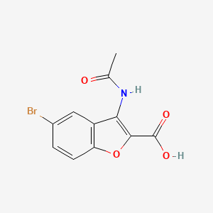 3-(Acetylamino)-5-bromo-1-benzofuran-2-carboxylic acid