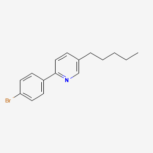 2-(4-Bromophenyl)-5-pentylpyridine