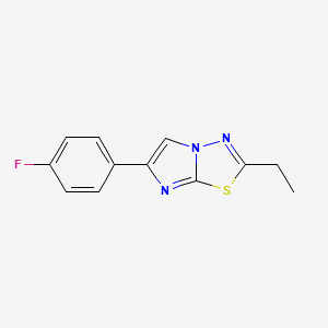 2-Ethyl-6-(4-fluorophenyl)imidazo[2,1-b][1,3,4]thiadiazole