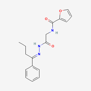 N-({N'-[(1E)-1-Phenylbutylidene]hydrazinecarbonyl}methyl)furan-2-carboxamide