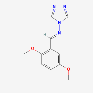 N-[(E)-(2,5-dimethoxyphenyl)methylidene]-4H-1,2,4-triazol-4-amine