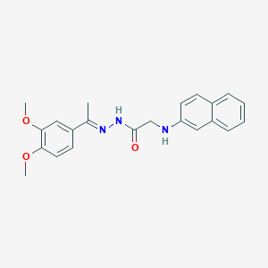 N'-[(1E)-1-(3,4-Dimethoxyphenyl)ethylidene]-2-[(naphthalen-2-YL)amino]acetohydrazide