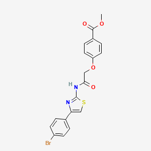 Methyl 4-(2-{[4-(4-bromophenyl)-1,3-thiazol-2-yl]amino}-2-oxoethoxy)benzoate