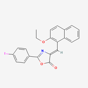 (4Z)-4-[(2-ethoxynaphthalen-1-yl)methylidene]-2-(4-iodophenyl)-1,3-oxazol-5(4H)-one