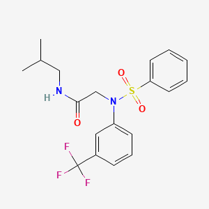 N-Isobutyl-2-[(phenylsulfonyl)-3-(trifluoromethyl)anilino]acetamide