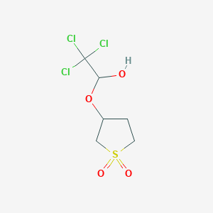 2,2,2-Trichloro-1-[(1,1-dioxidotetrahydrothiophen-3-yl)oxy]ethanol