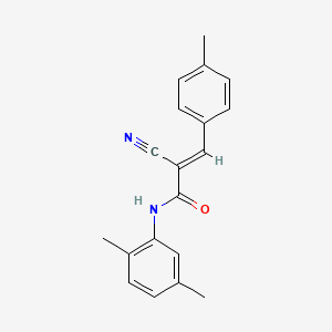 (2E)-2-cyano-N-(2,5-dimethylphenyl)-3-(4-methylphenyl)prop-2-enamide