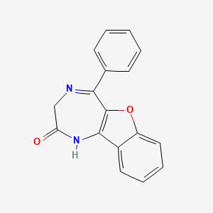 5-Phenyl-1,3-dihydro-2H-[1]benzofuro[3,2-E][1,4]diazepin-2-one