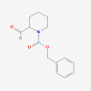 molecular formula C14H17NO3 B111067 Benzyl 2-formylpiperidine-1-carboxylate CAS No. 105706-76-1