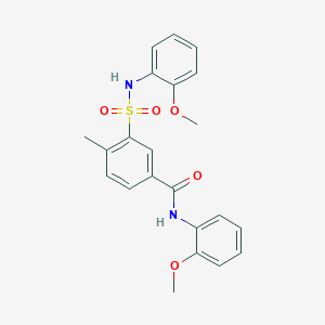 N-(2-methoxyphenyl)-3-[(2-methoxyphenyl)sulfamoyl]-4-methylbenzamide