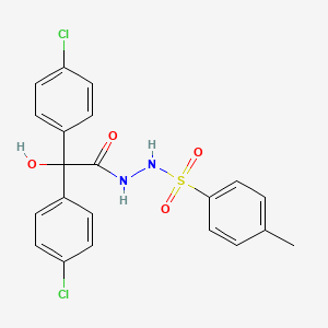 2,2-bis(4-chlorophenyl)-2-hydroxy-N'-[(4-methylphenyl)sulfonyl]acetohydrazide