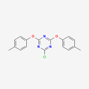 2-Chloro-4,6-bis(4-methylphenoxy)-1,3,5-triazine